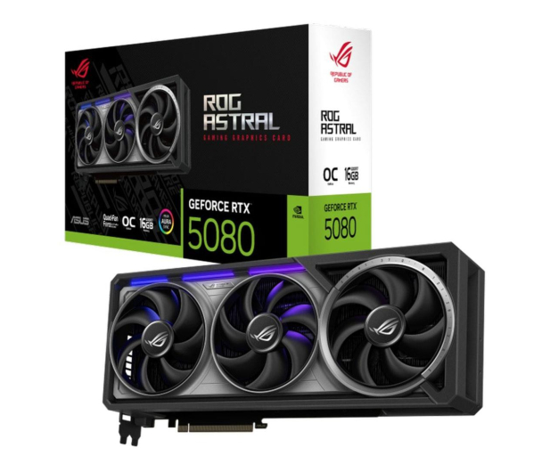 ASUS GeForce RTX 5080 ROG Astral OC 16GB GDDR7 DLSS4 - 1309147 - zdjęcie